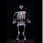 Full color change led light halloween costume skeleton ghost suit